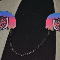 Crystal Girl Collar Pins - Thumbnail 3