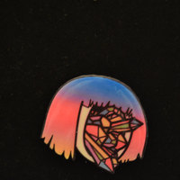 Purple Crystal Girl Brooch - Thumbnail 1