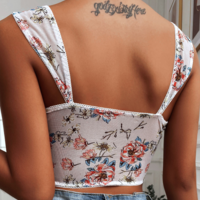 Fashion Lace Sleeveless Top - Thumbnail 1