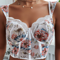 Fashion Lace Sleeveless Top - Thumbnail 2