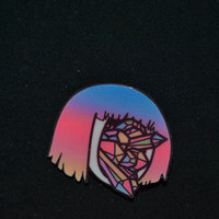 Purple Crystal Girl Brooch - Thumbnail 2