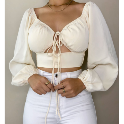 Long sleeve fashion women's sexy t-shirt - Thumbnail 2