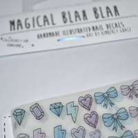 Magical Blah Blah Nail Decals - Thumbnail 1