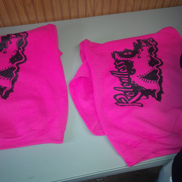 womens pink pullover