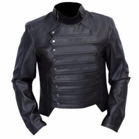 New Handmade Pure Leather Black Fashion Jacket For Men’s - Thumbnail 4