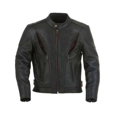 New handmade pure leather black fashion jacket for men’s