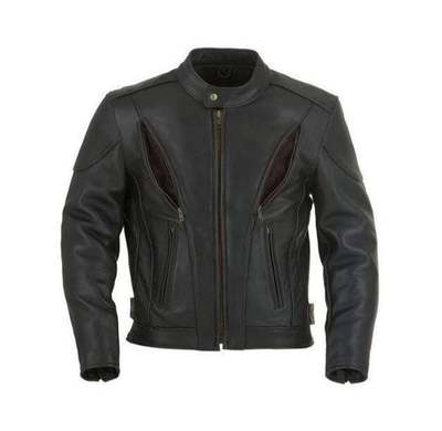 New Handmade Pure Leather Black Fashion Jacket For Men’s