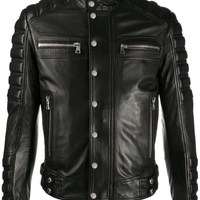 New Handmade Pure Leather Black Fashion Jacket For Men’s - Thumbnail 1