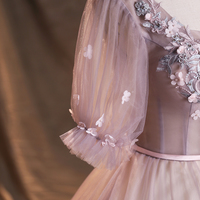 Cute tulle lace long ball gown dress formal dress - Thumbnail 4