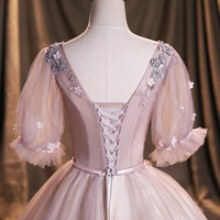 Cute tulle lace long ball gown dress formal dress - Thumbnail 5