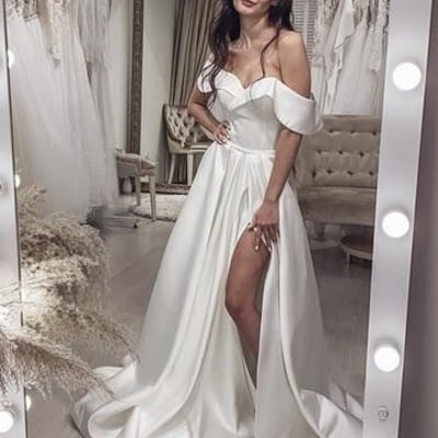 Off the shoulder bridal gown wedding dresses - Thumbnail 3