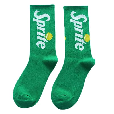 Sprite socks set ( 2 pairs -green + white ) - Thumbnail 3