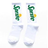 SPRITE SOCKS SET ( 2 PAIRS -GREEN + WHITE ) - Thumbnail 1