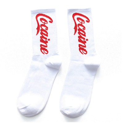 Cocaine socks set ( 2 pairs - white + red ) - Thumbnail 5