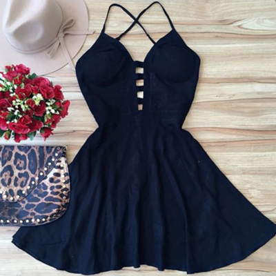 Cute short prom dress, women fashion dress - Thumbnail 3