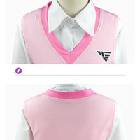 New bullets on breaking V3cos clothes Akamatsu Kaede campus JK uniform cosplay (five-piece set) - Thumbnail 7