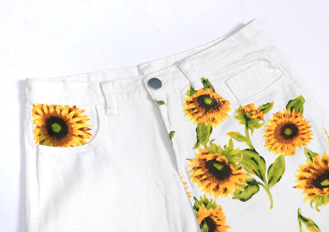 SUNFLOWER WHITE JEANS · SO FUN MART 