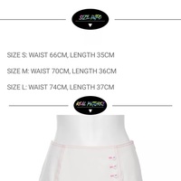 Cute Sweet White Heart Button Pleated Zipper Patchwork High Waisted Mini Skirt Bottoms Aesthetic Casual Summer E-Girl Kawaii Korean Japanese Harajuku - Thumbnail 6