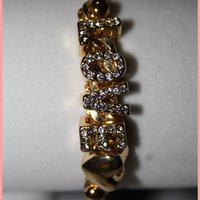 Gold Love Statement Bracelet - Thumbnail 2