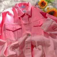 Gradient Color Pocket Denim Jacket - Thumbnail 2
