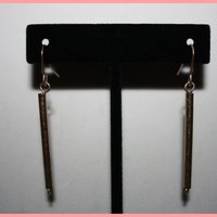 Gold & Blue Triangles Necklace w/Earrings - Thumbnail 2