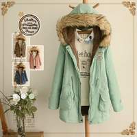 Vintage Warm Fleece Hoodie Jacket Coat - Thumbnail 3