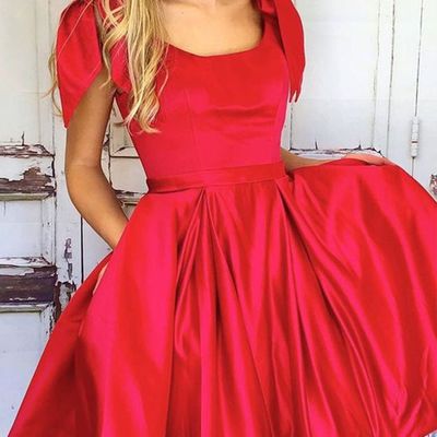 Sp1640,red a-line homecoming dresses,short school party dresses