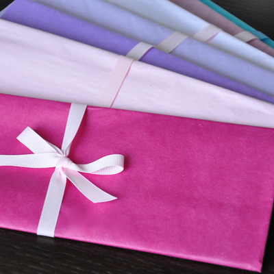 20 sheets | extra large premium tissue paper | custom colors