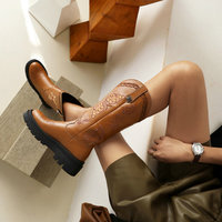 Vintage Butterfly Embroidered Cowboy Boots - Thumbnail 4