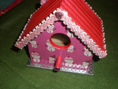Snowbabies birdhouse