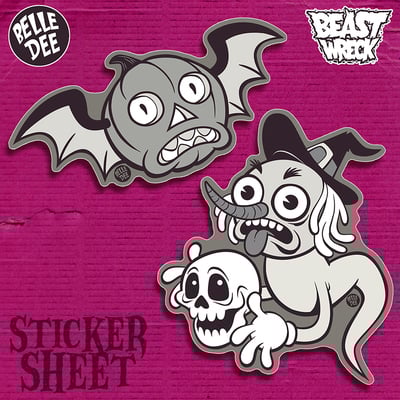 Halloween spooks sticker sheet