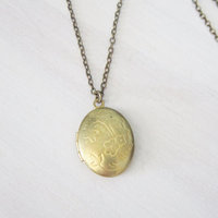 Locket layering necklace, 30 inches - Thumbnail 2