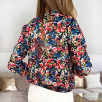 Casual Long-Sleeved Printed Jacket - Thumbnail 3