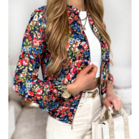 Casual Long-Sleeved Printed Jacket - Thumbnail 2