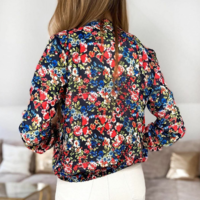 Casual Long-Sleeved Printed Jacket - Thumbnail 4
