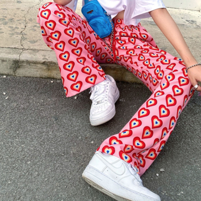 Heart illusion pants