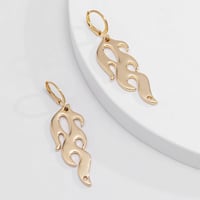 Free Shipping-FLAME EARRINGS - Thumbnail 3