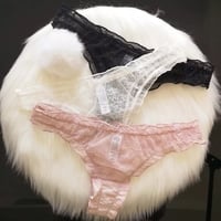 Sexy Cute Bunny Rabbit Pompom Tail Transparent Underwear Panties Lingerie Thong Aesthetic Casual Summer E-Girl Kawaii Korean Japanese Harajuku - Thumbnail 1