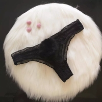 Sexy Cute Bunny Rabbit Pompom Tail Transparent Underwear Panties Lingerie Thong Aesthetic Casual Summer E-Girl Kawaii Korean Japanese Harajuku - Thumbnail 5