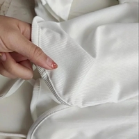 Cute Sweet White Lace Up Loose Cropped Long Sleeve Shirt Cardigan Pullover Aesthetic Casual Summer E-Girl Kawaii Korean Japanese Harajuku - Thumbnail 3