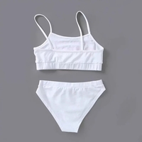Cute Sexy 2pcs Daddy Print Tank Crop Top Sleeveless Bra Panties Underwear Lingerie Aesthetic Casual Summer E-Girl Kawaii Korean Japanese Harajuku - Thumbnail 4