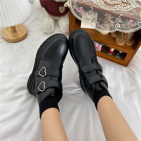 Double Hearts Velcro Ankle Boots - Thumbnail 2