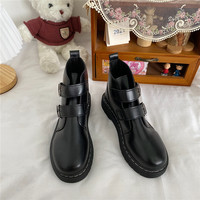 Double Hearts Velcro Ankle Boots - Thumbnail 5