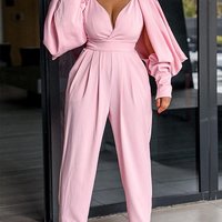Women's Fashion Halter High Waist Wrapped Jumpsuit - Thumbnail 1