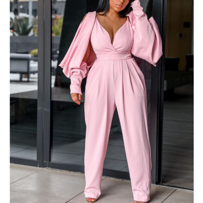 Women's Fashion Halter High Waist Wrapped Jumpsuit