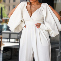 Women's Fashion Halter High Waist Wrapped Jumpsuit - Thumbnail 3