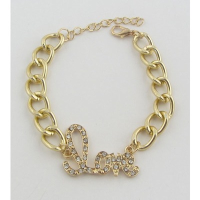 Chain link "love" bracelet 