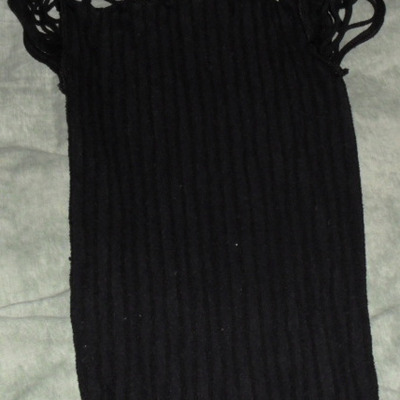 Black stretch top - Thumbnail 4