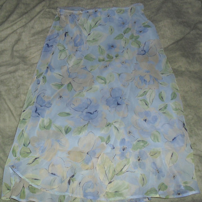 Blue floral skirt - Thumbnail 5
