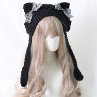 Autumn & Winter Soft Wool Cat Ears Hat - Thumbnail 5